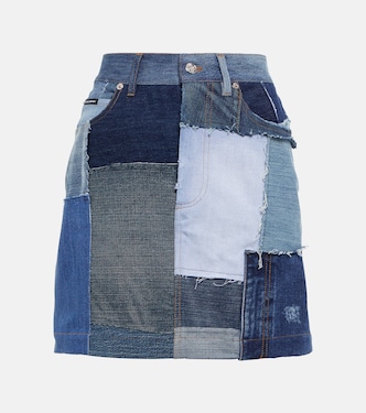 Patchwork denim miniskirt | Dolce&Gabbana