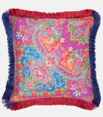 Paisley cotton cushion | Etro