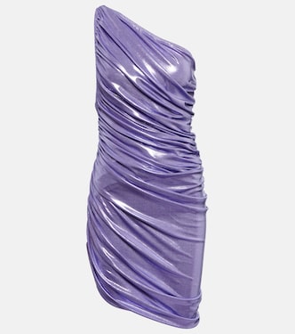 Diana one-shoulder lamé minidress | Norma Kamali