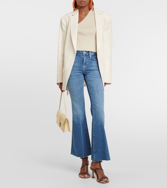 Le Easy Flare Raw Fray flared jeans  | Frame
