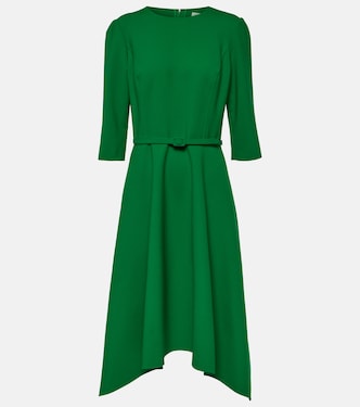 Vestido midi en mezcla de lana | Oscar de la Renta