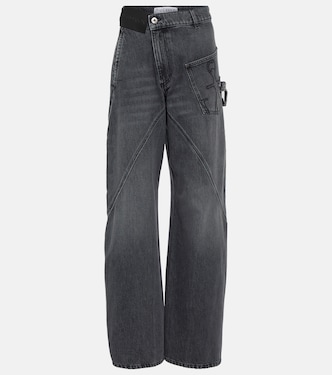 Twisted high-rise straight jeans | JW Anderson