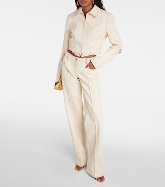 Weite Low-Rise-Hose Tuxis aus Baumwolle | Aya Muse