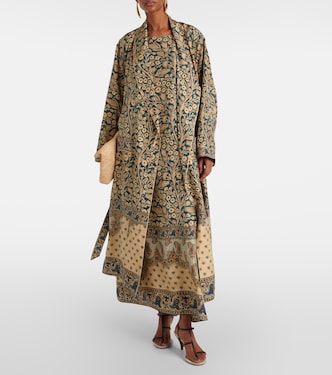 Manteau Landry imprimé en soie | Loro Piana