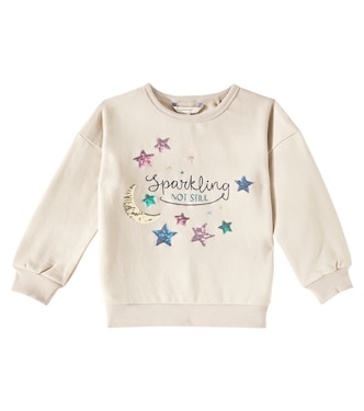 Lou sequined cotton-blend fleece sweatshirt | Konges Sløjd