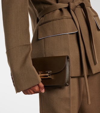 Leather shoulder bag | Victoria Beckham