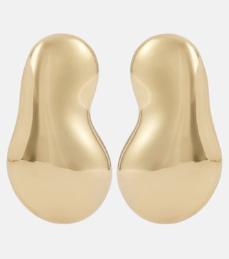 Hourglass gold-plated drop earrings | Magda Butrym