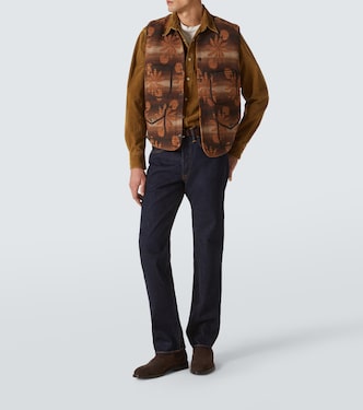 Embroidered wool and cashmere vest | RRL