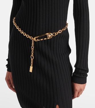 Medusa Safety Pin chain belt | Versace
