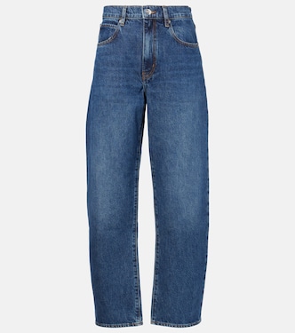 Low Slung mid-rise barrel-leg jeans | Frame