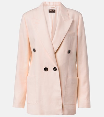Genny linen and wool Batavia blazer | Loro Piana