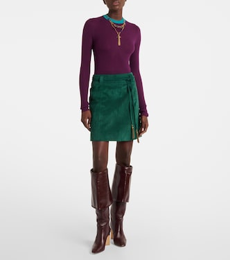 Minirock aus Veloursleder | Chloé