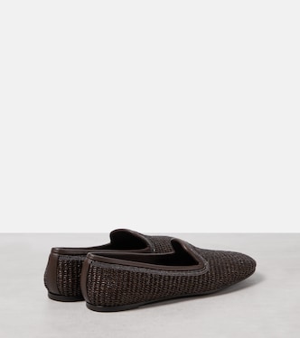 Slippers in rafia | Brunello Cucinelli