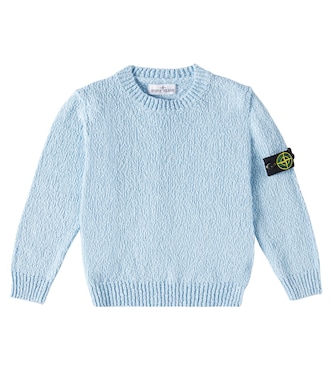 Compass cotton sweater | Stone Island Junior