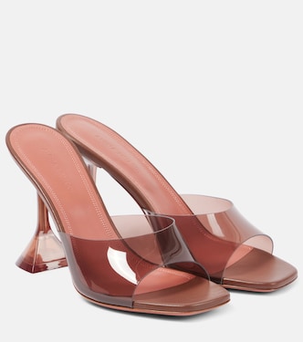 Mules Lupita Glass 95 in PVC | Amina Muaddi