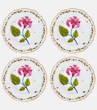 Fabula Profumo set of 4 porcelain soup plates | Bitossi