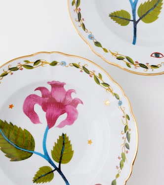 Fabula Profumo set of 4 porcelain soup plates | Bitossi