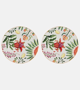 Eden set of 2 porcelain dinner plates | La DoubleJ