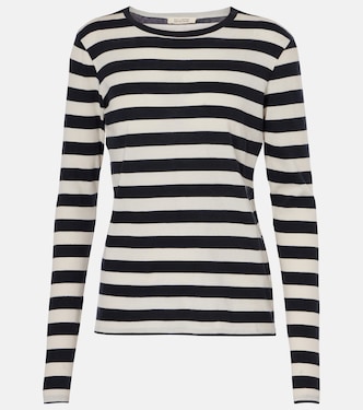 T-shirt in jersey di cotone a righe | Nili Lotan
