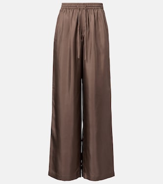 Weite Hose aus Seidensatin | Róhe