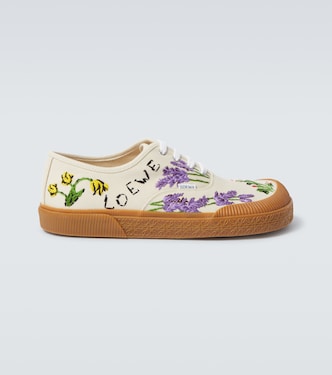 Terra Vulca embroidered canvas sneakers | Loewe