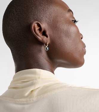 Nudo Mini 18kt rose gold earrings with topazes | Pomellato