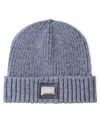 Ribbed-knit wool and cashmere beanie | Dolce&Gabbana Kids