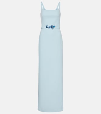 Kristena draped embellished gown | Safiyaa