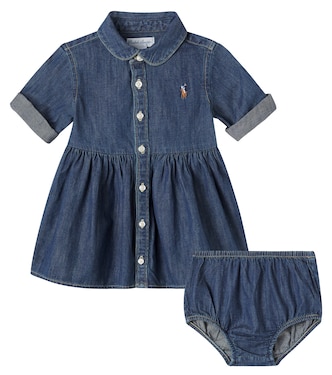 Bebé - set de vestido y braga en denim | Polo Ralph Lauren Kids