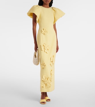 Lucinda floral-appliqué maxi dress | Leo Lin