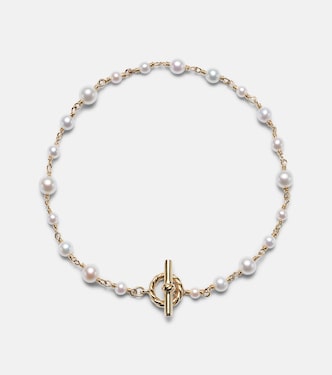 Pearl Classics 18kt gold bracelet with pearls | David Yurman