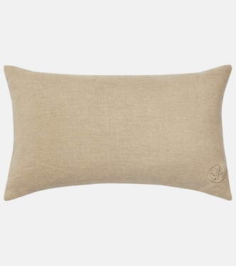Embroidered linen cushion | Jonathan Adler