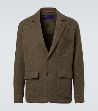 羊绒与羊毛斜纹布大衣 | Ralph Lauren Purple Label