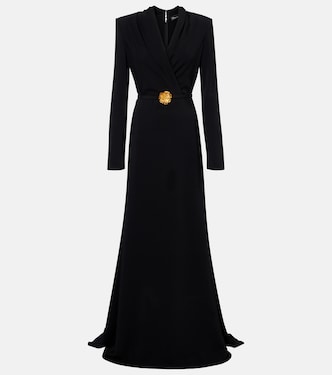 Belted cady gown | Oscar de la Renta