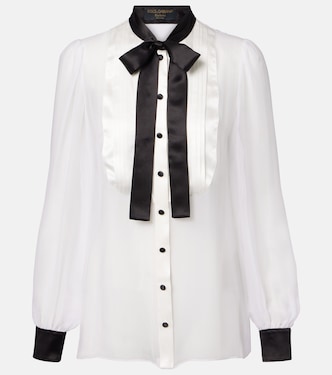 Blusa de seda translúcida | Dolce&Gabbana