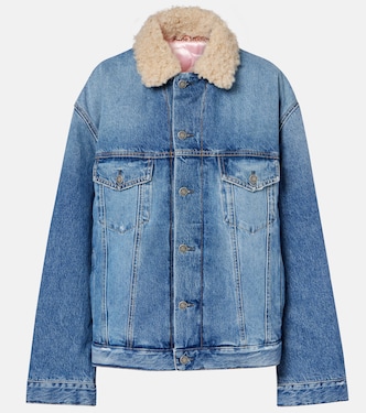 Jeansjacke mit Teddyfleece | Acne Studios