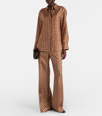 Graphic Dreams printed silk twill shirt | Dorothee Schumacher