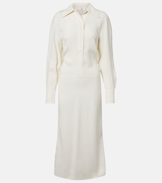 Asymmetric cady midi dress | Victoria Beckham