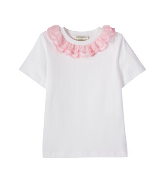 Ruffled cotton jersey T-shirt | Stella McCartney Kids