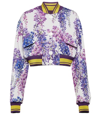 Cropped-Bomberjacke aus Jersey | Dolce&Gabbana