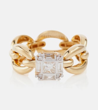 Bague Catena Petite Illusion en or 18 ct et diamants blancs | Nadine Aysoy