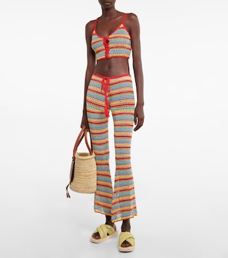 Striped crochet crop top | Anna Kosturova