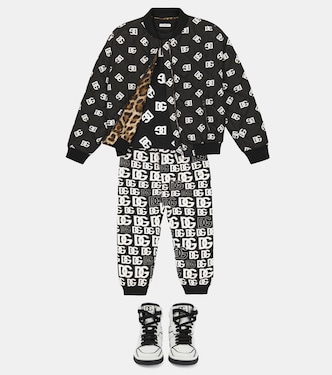 Printed bomber jacket | Dolce&Gabbana Kids