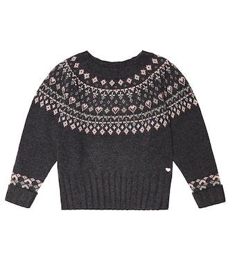 Jacquard virgin wool sweater | Tartine et Chocolat