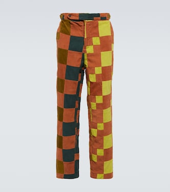 Pantalones de pana con patchwork | Bode