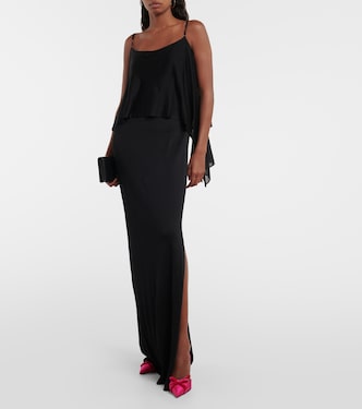 Pumps slingback in raso e velluto | Tom Ford