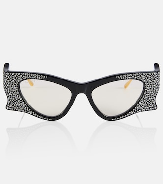Occhiali da sole cat-eye con cristalli | Gucci