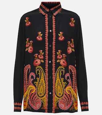 Blusa in seta con stampa paisley | Etro
