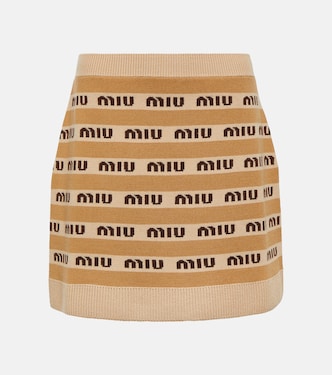 Minirock aus Schurwolle | Miu Miu