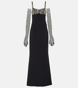 Robe longue Beatriz à ornements | Safiyaa